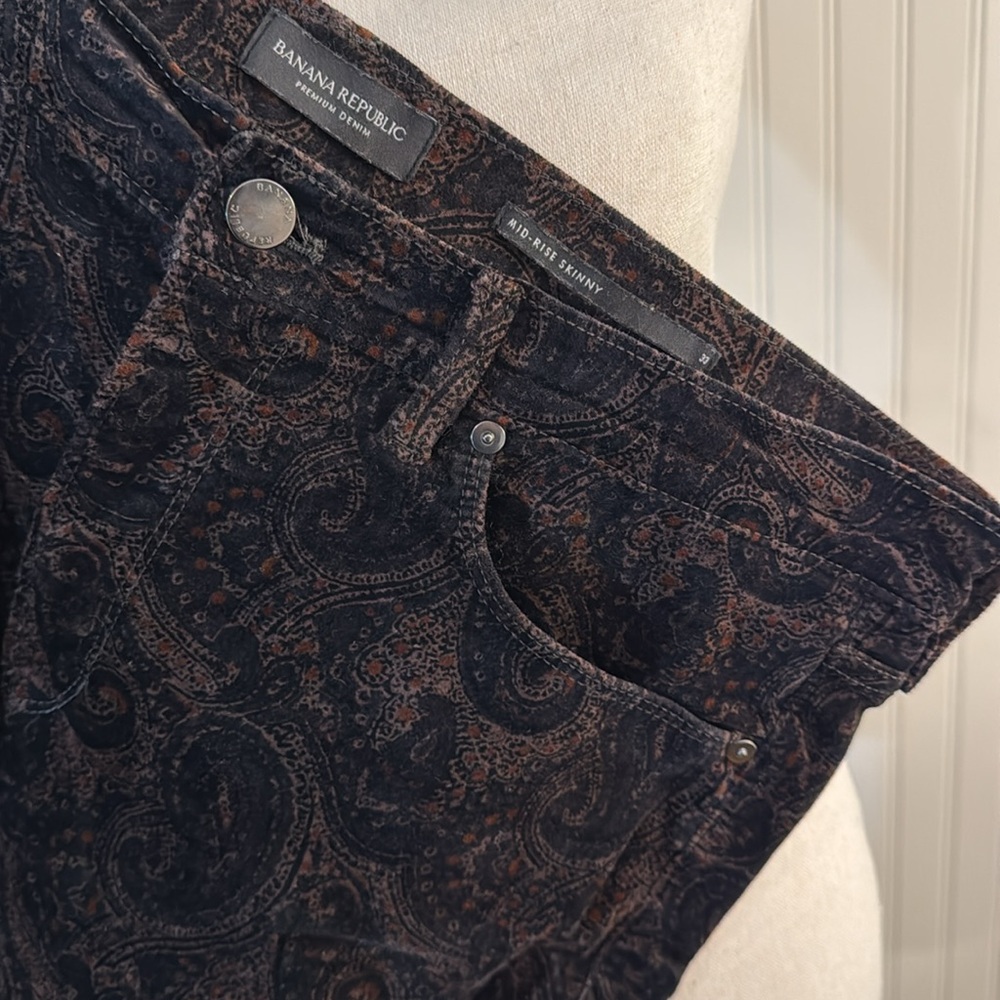 Velvet Paisley Jeans